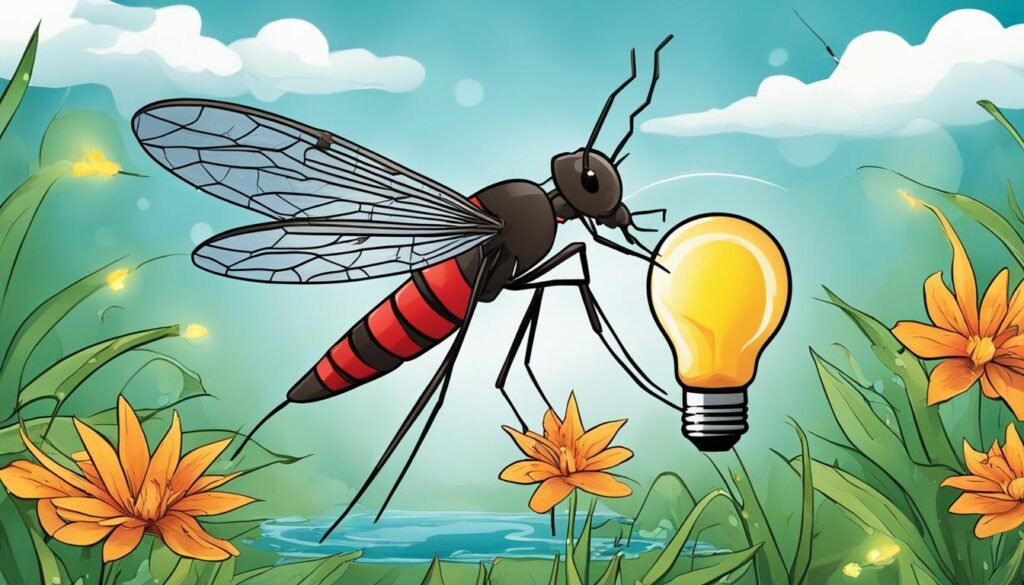 estudios sobre la relación entre mosquitos y luz